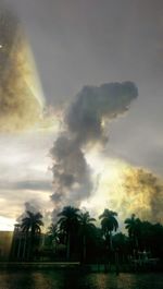 Scenic view of cloudy sky during sunset