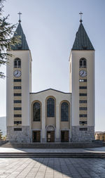 Saint james church in medjugorje, bosnia-herzegovina, by day