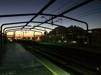 Railroad station platform