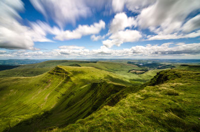 Panoramic view of landscape against sky