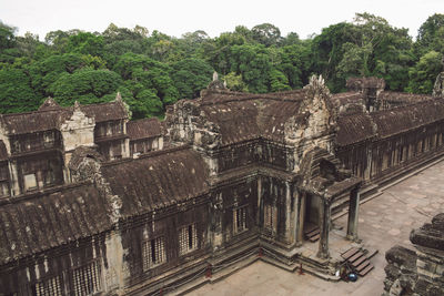 Panoramic view of historic building against sky