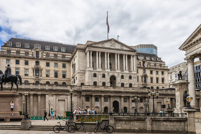 The bank of england, a historic financial landmark in london