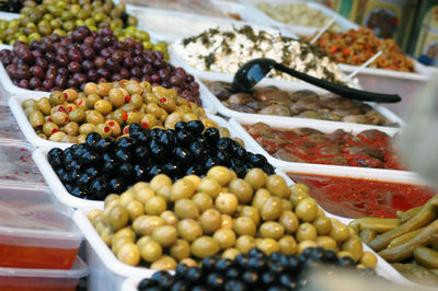 Close-up of fruits in plate