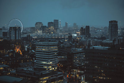 London aerial cityscape