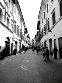 Panoramic view of people in city