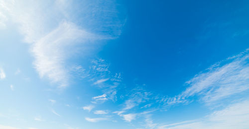 Low angle view of clouds in sky