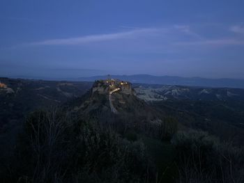 Scenic view of mountain against sky