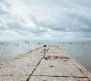 Scenic view of sea against sky