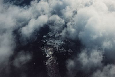 Low angle view of storm clouds in sky