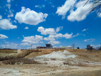 Scenic view of desert against sky