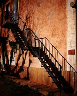 Stairs along built structure