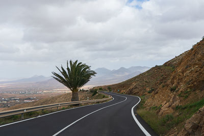 Mountain road in spain, canary islands