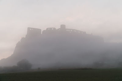 View of fort against sky