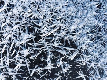 Full frame shot of snowflakes
