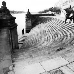 Tourists at railroad station