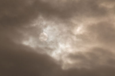 Low angle view of cloudy sky