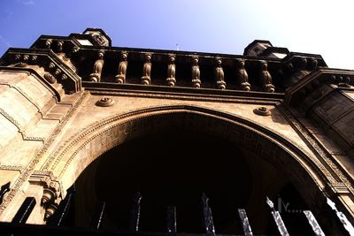 Low angle view of historic building