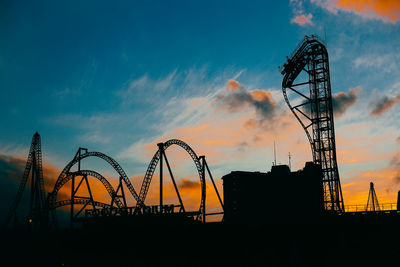 Low angle view of sky at sunset