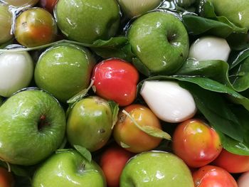 Full frame shot of fruits
