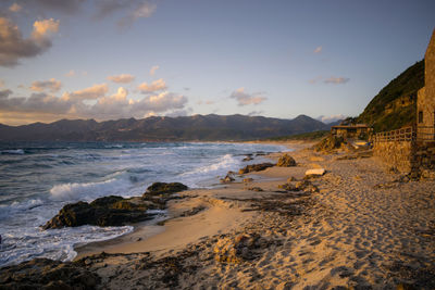 Porto paglia beach and its ancient tuna factory