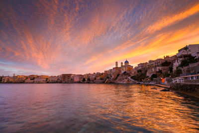 Vaporia district of ermoupoli town on syros island.