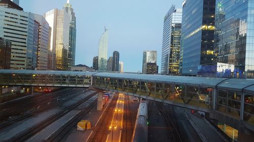 Modern buildings in city