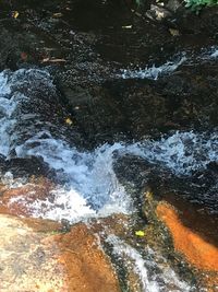 Close-up high angle view of water