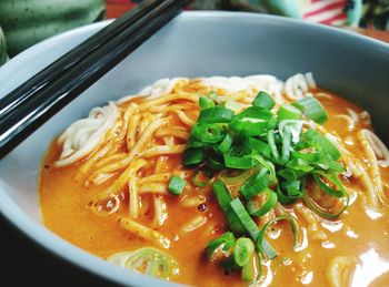 Close-up of food served in bowl