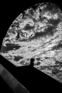 Low angle view of cloudy sky