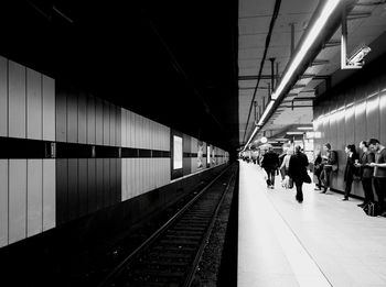 Railroad station platform