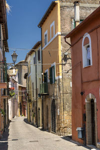 Street amidst buildings in town