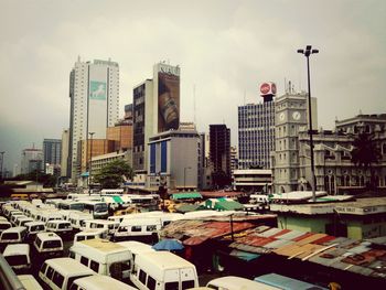 City skyline against sky