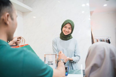 Young woman using mobile phone