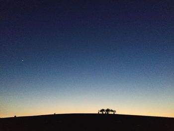 Scenic view of landscape against clear sky