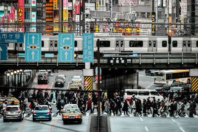 Traffic on city street