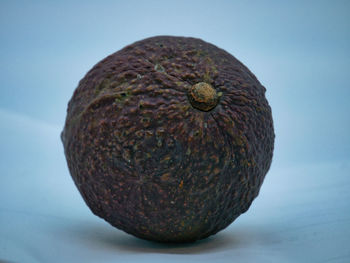 Close-up of apple against white background