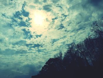 Low angle view of cloudy sky