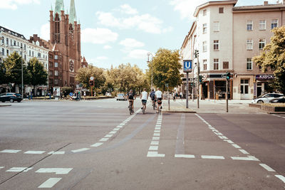 View of city street