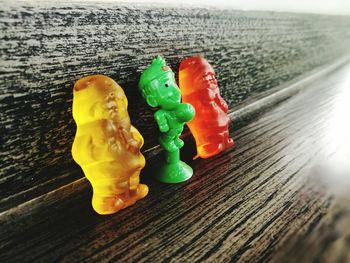 Close up of multi colored wall