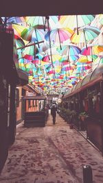 Full frame shot of multi colored umbrella
