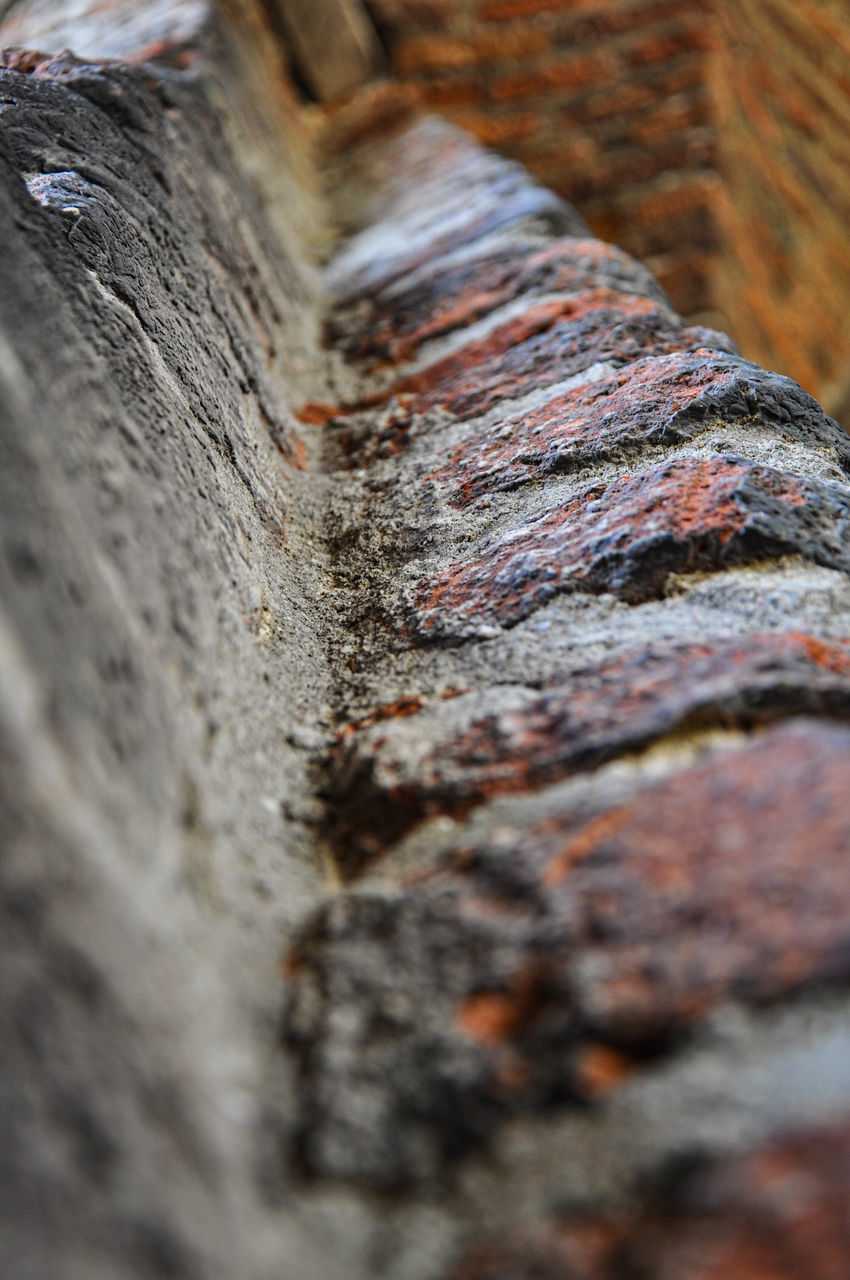 HIGH ANGLE VIEW OF RUSTY METAL