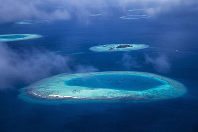 Aerial view of maldives