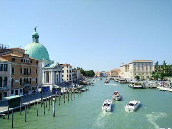 San simeone piccolo by grand canal against clear sky