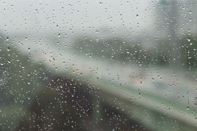 Close-up of water drops on wall