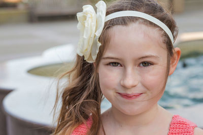 Close-up portrait of girl