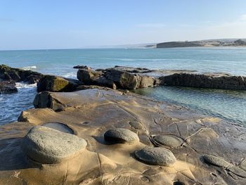 Scenic view of sea against sky