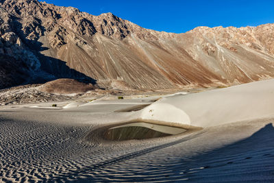 Sand dunes in himalayas