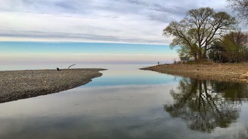 Scenic view of sea against sky