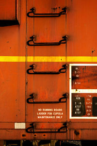 Close up of orange structure