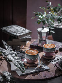 A cup of coffee on the table